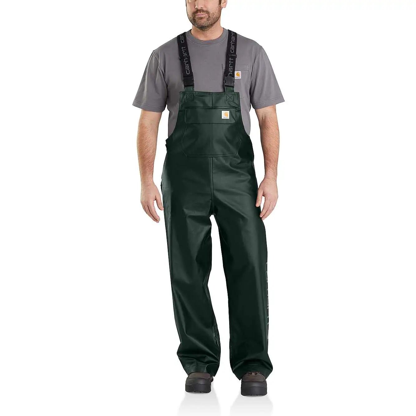 Midweight Waterproof Rainstorm Bib Overalls