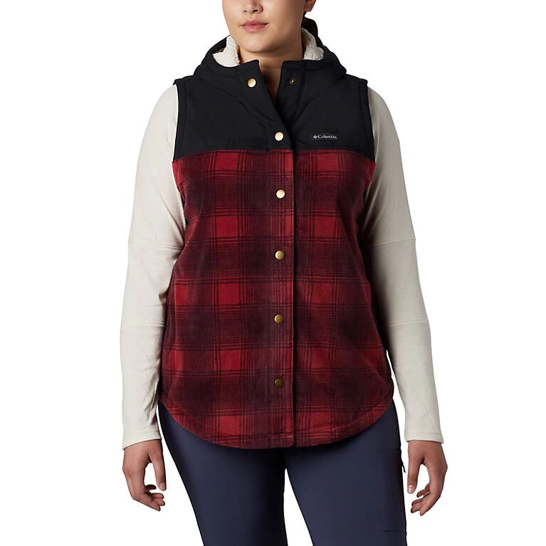 Womens Benton Springs Overlay Vest - Plus Size