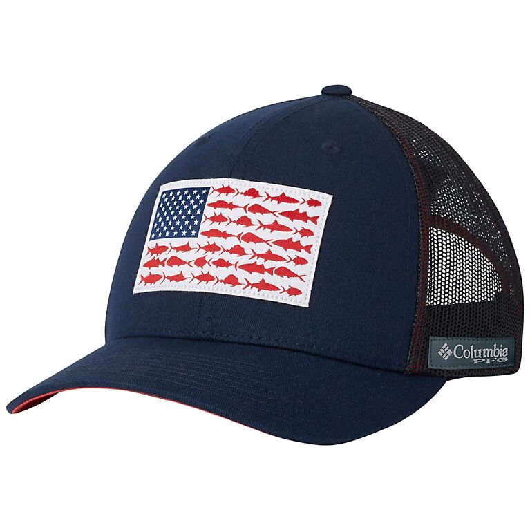 PFG Mesh Snap Back Fish Flag Ballcap