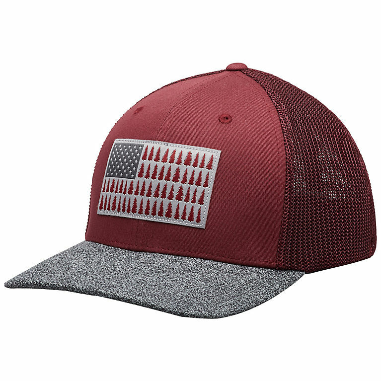 Columbia Mesh Tree Flag Ball Cap