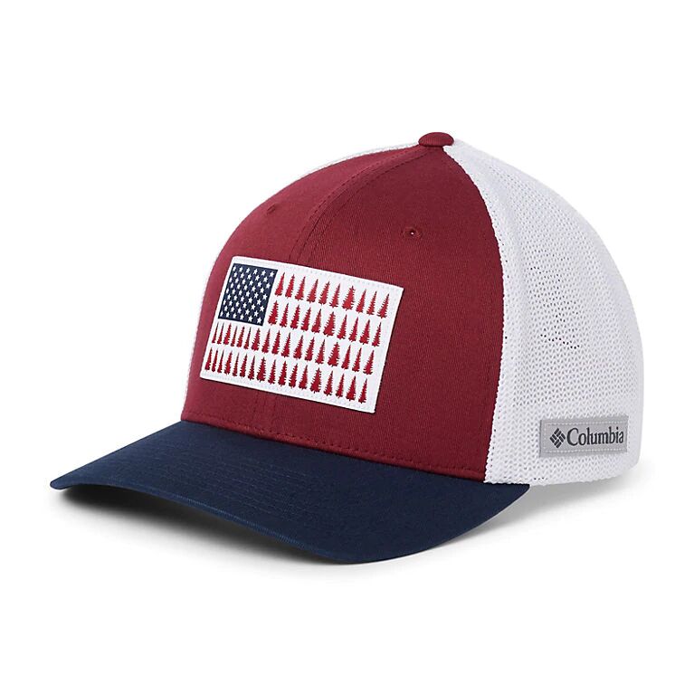 Columbia Mesh Tree Flag Ball Cap