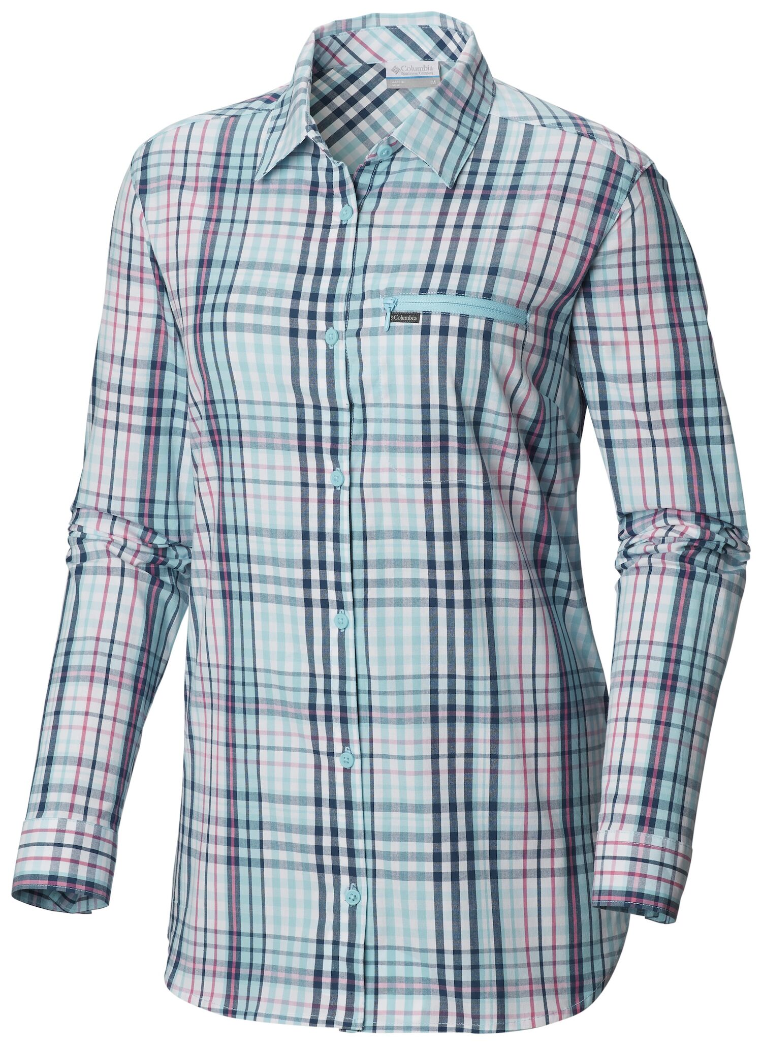 Womens Button Front Long Sleeve Shirt