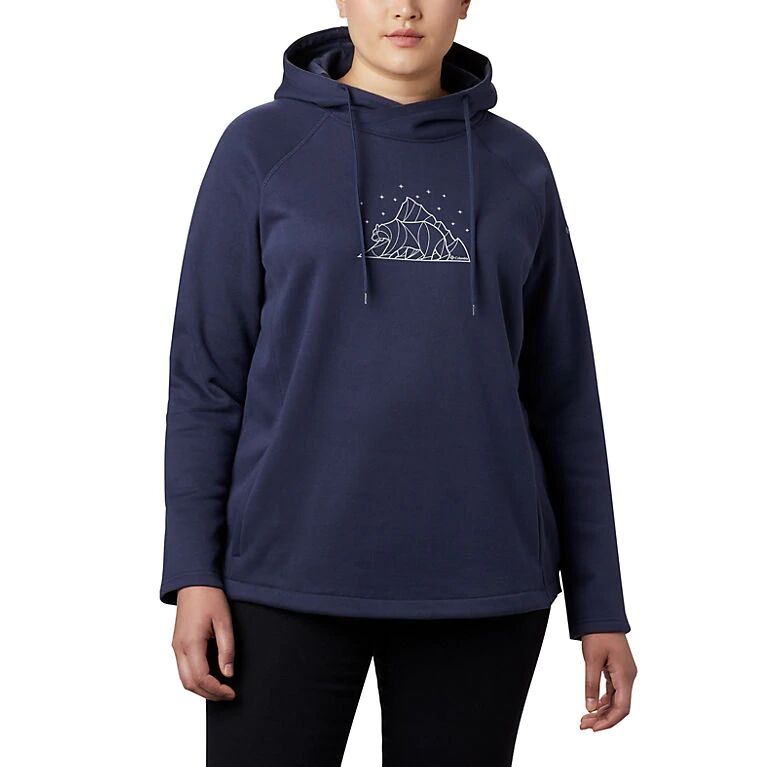 Womens Hart Mountain Graphic Hoodie - Plus Size