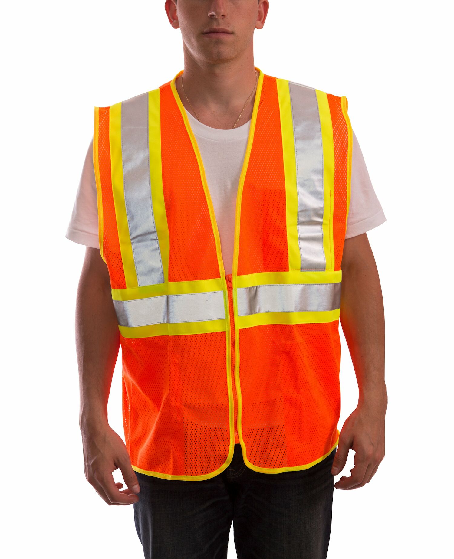 Job Sight Class 2 Two-Tone Mesh Vest